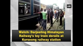 Watch: Darjeeling Himalayan Railway’s toy train derails at Kurseong railway station -