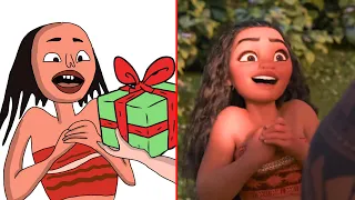 Moana Funny Drawing Meme (Song) 😂 Try Not to Laugh 😂