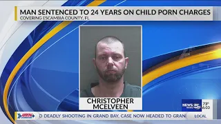 Man sentenced to 24 years on child pornography charges