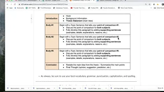 Comparison Essay Outline Explained