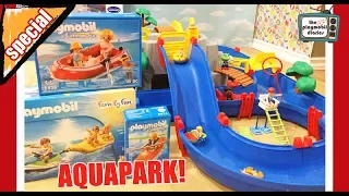 🌈Playmobil Fun! 🌞 Splashing around in the Aquaplay Waterpark sides! The Playmobil Diaries