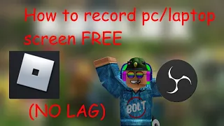 How to record ROBLOX FREE with OBS (NO LAG) 2020!