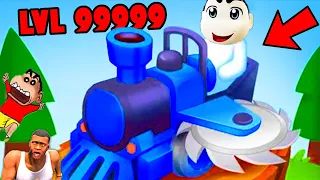 NOOB vs PRO vs HACKER in TRAIN MINER with SHINCHAN and CHOP