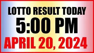 Lotto Result Today 5pm April 20, 2024 Swertres Ez2 Pcso