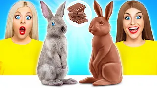 Desafío De Comida Real vs. De Comida Chocolate | Desafíos Divertidos por Multi DO Fun Challenge