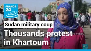 Sudan military coup: Police fire tear gas as thousands protest • FRANCE 24 English