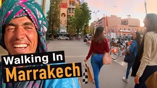 Walking Tour of Modern Marrakech — Morocco Africa Video Walk【4K】🇲🇦