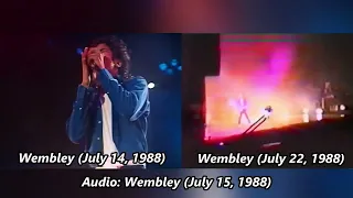 Michael Jackson - The Way You Make Me Feel - Live at Wembley 14 vs 22 July 1988 - (Comparison)