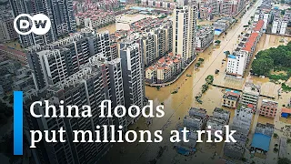 Massive floods force mass evacuations in China's Guangdong province | DW News