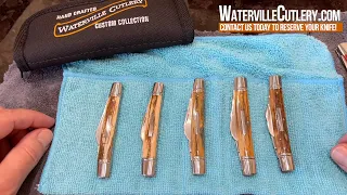 Waterville custom knife by David Davis live reveal of Congress