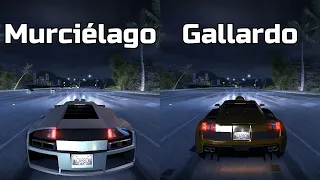 Lamborghini Murcielago vs Lamborghini Gallardo - Need for Speed Carbon (Drag Race)