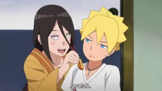 Moment Boruto Mengejek Masakan Hanabi Adik Hinata