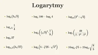 Kurs - matura podstawowa - logarytmy