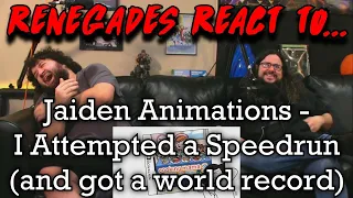 Renegades React to... @jaidenanimations - I Attempted a Speedrun (and got a world record)