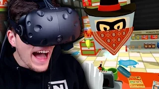 HILFE! MEIN SUPERMARKT WIRD ÜBERFALLEN! ✪ JOB SIMULATOR Virtual Reality