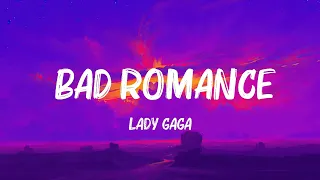 Lady Gaga - Bad Romance (Lyrics) | Coldplay,Doja Cat,...  | The Best Of Lyrics 2023