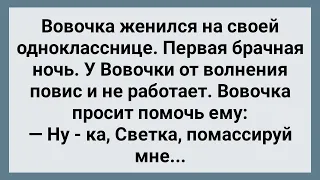 Вовочка Женился на Однокласснице! Первая Брачная Ночь! Сборник Свежих Анекдотов! Юмор!