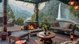 Rainy Day at Cozy Coffee Shop Ambience ☕ Smooth Jazz Instrumental Music for Relaxing, Work, Study