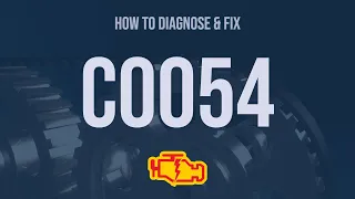 How to Diagnose and Fix C0054 Engine Code - OBD II Trouble Code Explain