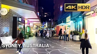 【4K HDR】Night Walk Sydney, Australia  - Darling Harbour Vivid Light Festival