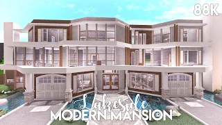 Lakeside Modern Mansion | Bloxburg Build