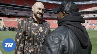 Behind the Scenes with Tyson Fury & Dillian Whyte Before & After Today's Press Conference