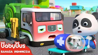 Truk Sampah Bekerja Keras | Lagu Kendaraan Anak | Lagu Anak-anak | BabyBus Bahasa Indonesia