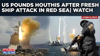 Fresh Attack In Red Sea | Houthis Strike Israel-Bound Ship | US Destroys Missiles, Bombs Yemen Sites