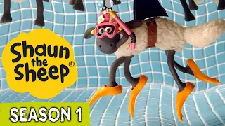 Sticky Situation & Summer Scorcher | Shaun the Sheep Season 1 (x2 Full Episodes) | Cartoons for Kids