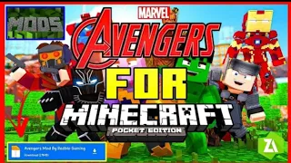 Avengers mod for Minecraft PE download || Minecraft 1.18 || Minecraft AVENGERS