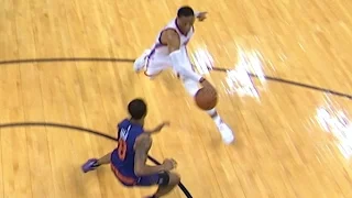 Russell Westbrook SICK Shammgod and Pass for 22nd Assist | 12.17.16