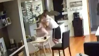 Dad Grabs Daughter During Alaska Earthquake