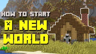 50 Things to do in a NEW MINECRAFT WORLD!