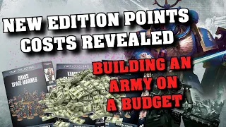 New 40k 9th Edition Warhammer 40k Points Revealed - Building an Army on a Budget - Beginners Guide!