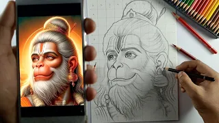 How To Draw Hanuman, Lord Hanuman Drawing (Outline Tutorial)