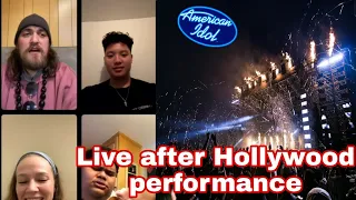 Iam Tongi, Tyson venegas, Oliver steele, Heaven Madison American idol live after hollywood perform