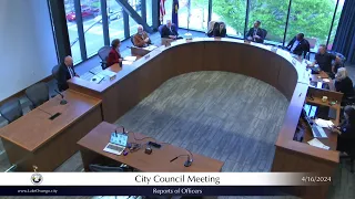 April 16 - City Council Meeting