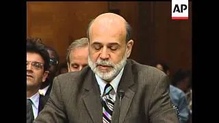 Federal Reserve Chairman Ben Bernanke warned Congress on Wednesday that the economy may shrink over