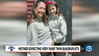 Mother expecting very rare twin quadruplets