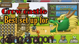 Grow castle best setup|| how 2 kill the dragon|| grow castle gameplay