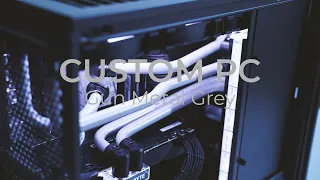 Clean Modern Custom Watercooling PC Build - GunMetal Grey - Intel i9 RTX - EK Water Blocks - Patriot