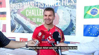 Bledar Mesi, flet si fitues i 3 Medaljeve të Arta në K. Eur. Master Atletics, Shkodër 23-26 maj 2024