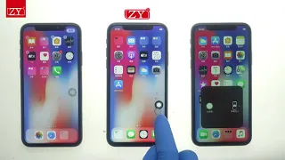 Incell iphone X LCD Screen Comparision:ZY Incell vs Incell COF vs TFT Incell(4K)