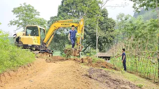 Building a new place to live.Building a foundation for a new house.