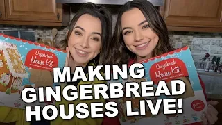 Making Gingerbread Houses - Merrell Twins LIVE