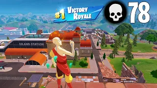 78 Elimination Solo vs Squads Wins (Fortnite Chapter 5 Season 2 Ps4 Controller Gameplay)