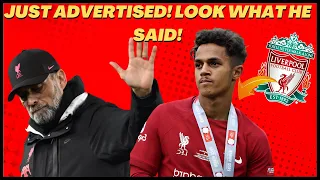 🔴📢JUST ADVERTISED! LOOK WHAT HE SAID! [LIVERPOOL NEWS]