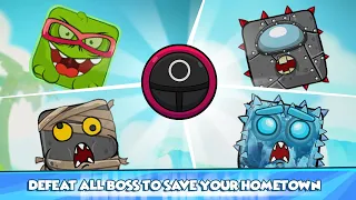 Red Ball 4 Fusion Battle | Squid Game Vs All Boss (Mummy, Frozen, Om Nom & Among Us Boss)