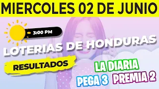 Sorteo 3PM Loto Honduras, La Diaria, Pega 3, Premia 2, Miércoles 2 de Junio del 2021 | Ganador 😱🤑💰💵