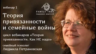 ТЕОРИЯ ПРИВЯЗАННОСТИ и семейные войны | Людмила Петрановская | Фрагмент лекции